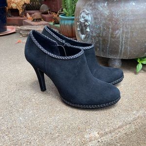 Antonio Melani Ankle Booties “Dante” Black Suede